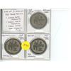 Image 1 : Lot of 3 Regina 1968 Trade Dollar Varieties. Large Date Magnetic, Small Date Magnetic, Small Date no