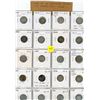 Image 1 : Lot of 20 Canadian Silver 10 Cents 1891 – 1928. Includes 1891 22 Leaves, 1898, 1899 Small 99, 1901, 