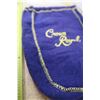 Image 2 : Crown Royal Whiskey purple bag with gold embroidery. For your marble collection.