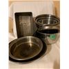 Image 1 : LOT OF MINI FRYING PANS, LOAF PAN, STAINLESS STEEL BOWLS 3PC SET, STAINLESS STEEL POT