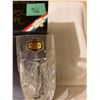 Image 2 : 966 – VINTAGE PINWHEEL CRYSTAL CHAMPAGNE FLUTES IN ORIGINAL BOX 6 COUNT/24% EUROPEAN CRYSTAL