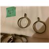 Image 2 : 967- VINTAGE BRASS CURTAIN DRAPE RINGS, 36 COUNT