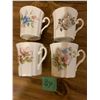969 – SET OF 4 VINTAGE ROYAL GRAFTON  BONE CHINA MUGS. MADE IN ENGLAND . NEW WITH TAGS