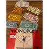 Image 1 : 1015-VINTAGE LOT OF MONOPOLY MONEY AND GAME BOOK FOR CANADIAN EDITION  EARLY 80’S