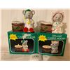 Image 1 : 1030-VINTAGE CHRISTMAS CAT AND MOUSE TEALIGHT HOLDERS