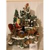 Image 2 : 1039-SANTA REINDEER WATER FOUNTAIN WITH PUMP 12X8 INCHES