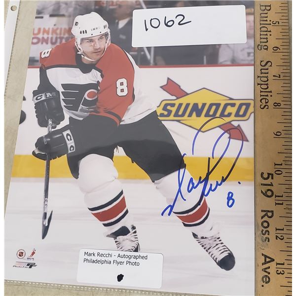 Mark Recchi - Autographed Philadelphia Flyer Photo does not include COA