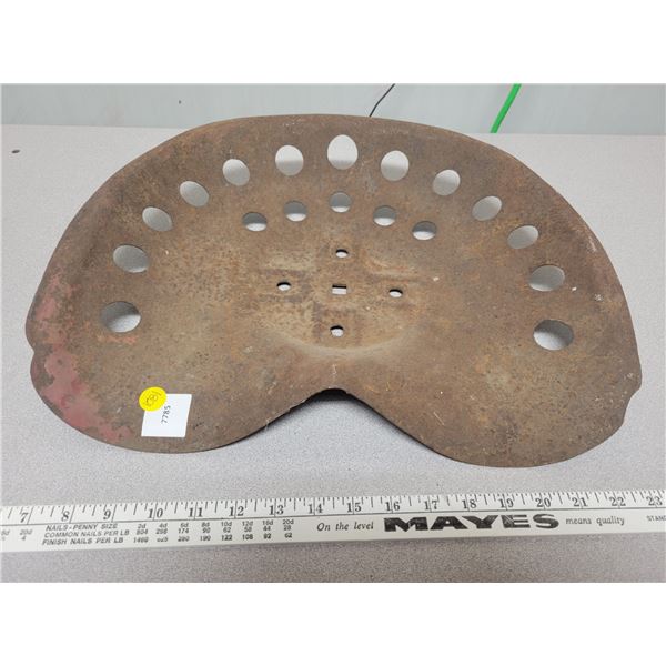 Antique tractor seat