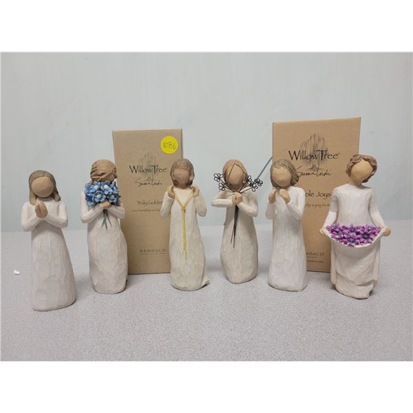 6 Willow tree ornaments; 2 with original box