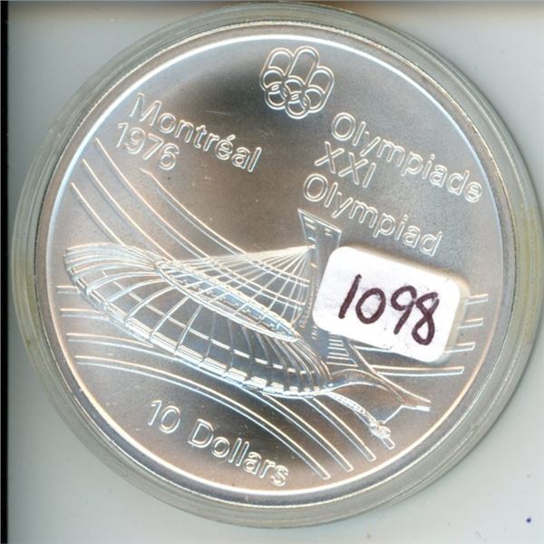 1976 Montreal Olympics fine silver $10 ten dollar coin