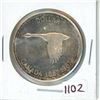 Image 1 : 1967 centennial siver dollar coin $1 Canada goose