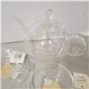 Image 3 : NWT small glass teapot and cups with saucers