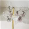 Image 1 : purple stemmed glassware / some are heavy like crystal glasses