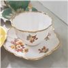Image 6 : 6 fine china teacups with matching saucers