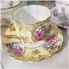 Image 9 : 6 fine china teacups with matching saucers