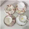 Image 12 : 4 fine china trios teacups with matching saucers