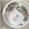 Image 11 : 6 fine china teacups with matching saucers
