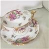 Image 14 : 6 fine china teacups with matching saucers
