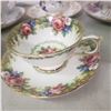 Image 6 : 6 fine china teacups with matching saucers