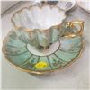 Image 8 : 6 fine china teacups with matching saucers