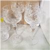 Image 2 : 4 crystal wine glasses and water glasses