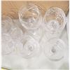 Image 6 : 4 crystal wine glasses and water glasses