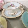 Image 11 : 6 fine china teacups with matching saucers