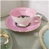 Image 12 : 6 fine china teacups with matching saucers