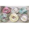 Image 6 : 6 fine china teacups with matching saucers