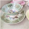 Image 9 : 6 fine china teacups with matching saucers