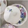 Image 10 : 6 fine china teacups with matching saucers