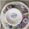 Image 3 : 6 fine china teacups with matching saucers