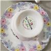 Image 4 : 6 fine china teacups with matching saucers