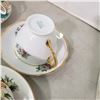 Image 10 : 6 fine china teacups with matching saucers