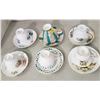 Image 1 : 6 fine china teacups with matching saucers