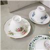 Image 9 : 6 fine china teacups with matching saucers