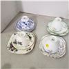 Image 1 : 4 fine china trios teacups with matching saucers