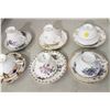 Image 1 : 6 fine china teacups with matching saucers