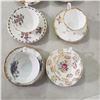 Image 6 : 6 fine china teacups with matching saucers