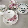 Image 1 : 4 fine china teacups with matching saucers