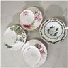 Image 3 : 4 fine china teacups with matching saucers