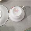 Image 12 : 4 fine china teacups with matching saucers