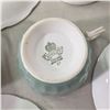 Image 15 : 4 fine china teacups with matching saucers