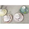Image 1 : 4 fine china teacups with matching saucers