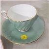 Image 3 : 4 fine china teacups with matching saucers