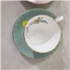 Image 4 : 4 fine china teacups with matching saucers