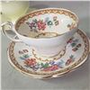 Image 7 : 4 fine china teacups with matching saucers