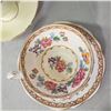 Image 8 : 4 fine china teacups with matching saucers