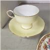 Image 9 : 4 fine china teacups with matching saucers