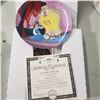 Image 6 : 9 collector plates, includes several disney plates with COA